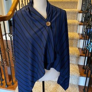 Blue striped cape